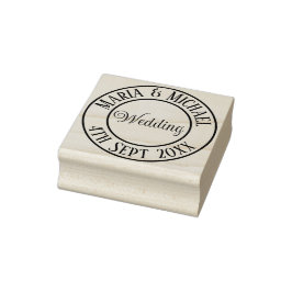 新郎新婦赤面ピンク結婚ズ ラバースタンプ