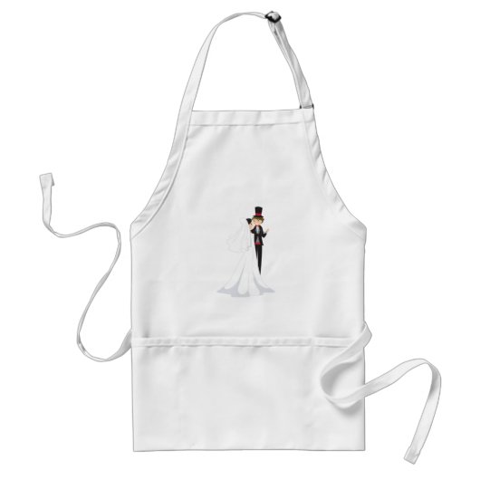 新郎新婦踊り スタンダードエプロン (正面)
