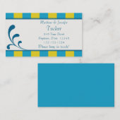 新郎新婦連絡情報カード コーリングカード (正面/裏面)