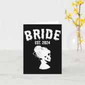 新郎新婦2024スケルトンカップルマッチング結婚ズ カード (黄色い花)