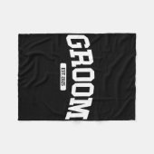 新郎新婦2025たった今結婚しましたカップル婚約W フリースブランケット (正面(横))