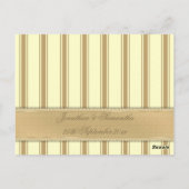 新郎新婦(アイボリー結婚)のテーブル番号 ポストカード (裏面)