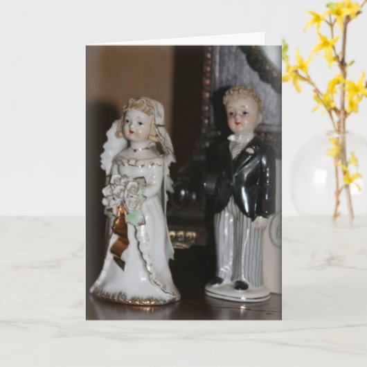 新郎新婦 カード (黄色い花)