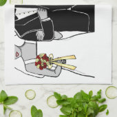 新郎新婦 キッチンタオル (折り畳み)