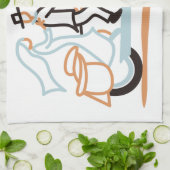 新郎新婦 キッチンタオル (折り畳み)