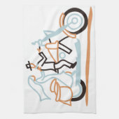 新郎新婦 キッチンタオル (縦)