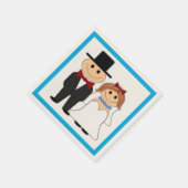 新郎新婦 スタンダードカクテルナプキン (角)