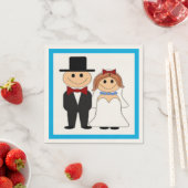 新郎新婦 スタンダードカクテルナプキン (インサイチュ)