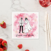 新郎新婦 スタンダードカクテルナプキン (インサイチュ)