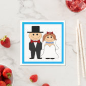 新郎新婦 スタンダードカクテルナプキン (インサイチュ)