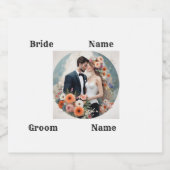 新郎新婦 スパークリングワインラベル (シングルラベル)