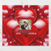 新郎新婦 スパークリングワインラベル (シングルラベル)