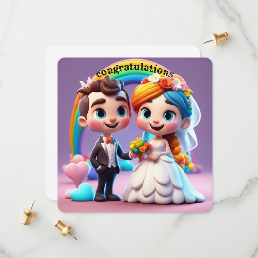 新郎新婦 セーブザデート (正面/裏面インサイチュ)