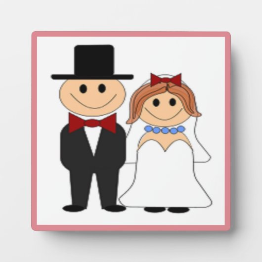 新郎新婦 フォトプラーク (正面)
