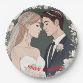 新郎新婦 ペーパープレート (正面)