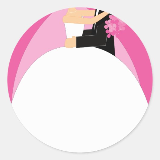 新郎新婦 ラウンドシール (正面)