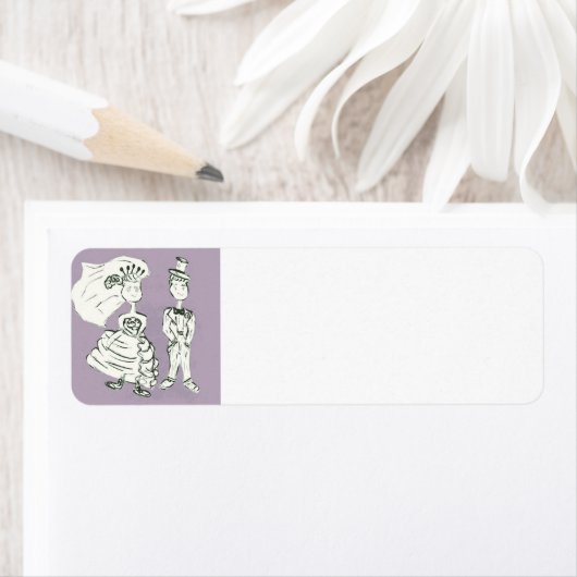 新郎新婦 ラベル (インサイチュ)