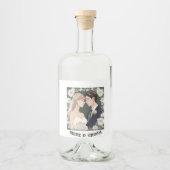 新郎新婦 リキュールボトルラベル (正面)