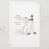 新郎新婦 便箋 (正面/裏面)