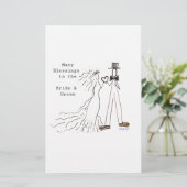 新郎新婦 便箋 (スタンド正面)