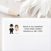 新郎新婦-差出人住所ラベル ラベル (インサイチュ)