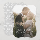 新郎新婦 | 結婚報告写真 案内状 (正面/裏面)