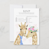 新郎新婦Giraffe Wedding RSVP (正面)