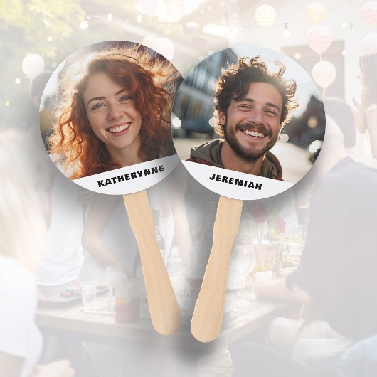 新郎新婦Her Himフォトウェディングシャワーゲーム ハンドファン