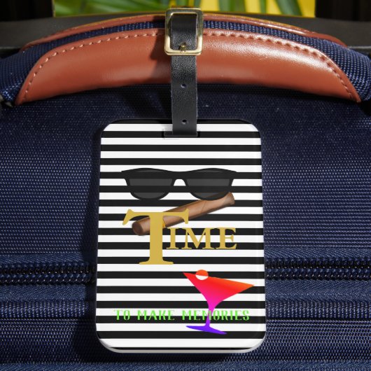 新郎新婦Martiniシガーボンボージュトラベル ラゲッジタグ (正面インサイチュ2)