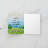 新郎新婦Save the Date結婚式招待状 招待状 (内部)