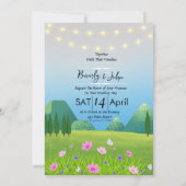 新郎新婦Save the Date結婚式招待状 招待状 (裏面)