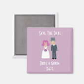 新郎新婦Save The Date Magnet マグネット (正面/裏面)