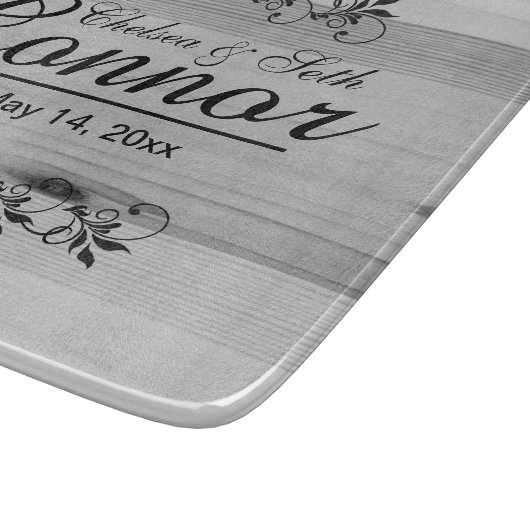 新郎新結婚婦の記念日 | DIY文字 カッティングボード (角)