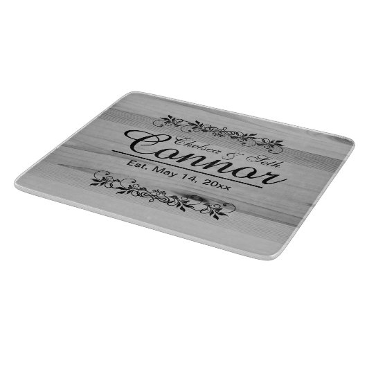 新郎新結婚婦の記念日 | DIY文字 カッティングボード (角)