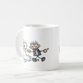 新郎新結婚婦の駆け落ち コーヒーマグカップ (正面左)