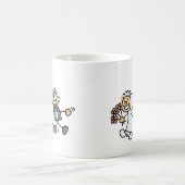 新郎新結婚婦の駆け落ち コーヒーマグカップ (中央)