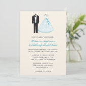 新郎新結婚婦 招待状 (スタンド正面)