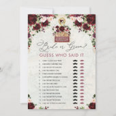 新郎旅行マップブライダルシャワーゲームカード 招待状 (正面)