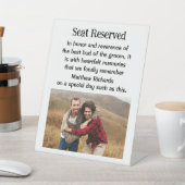 新郎最高のの記念結婚額の看板の芽 台座サイン (インサイチュ)