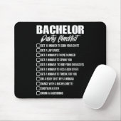 新郎独身パーティーチェックリスト 新郎 新婦の友達 男性のみの会 マウスパッド (マウス)