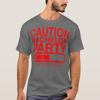 新郎独身パーティー中につき注意 --- Tシャツ