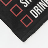 新郎独身最後のパーティチェックリスト 面白い 新郎の最後の独身パーティ フリースブランケット (角)