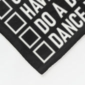 新郎独身最後の夜チェックリスト 面白い 結婚式仲間 新郎軍団 フリースブランケット (角)