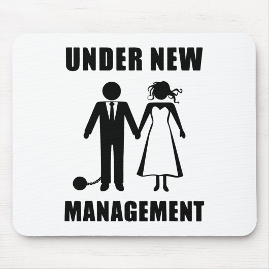 新郎独身最後の夜 結婚式 面白い 新しい男 マウスパッド (正面)