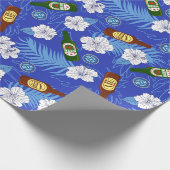 新郎独身最後の夜 花瓶 熱帯花 結婚式 ラッピングペーパー (角)