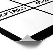 新郎独身最後の夜 飲酒 深酒 飲酒記録表 ポスター (角)