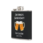 新郎独身最後の宴 乾杯ビール フラスク (左)