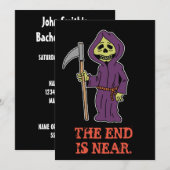 新郎独身最後の悪魔の招待状 招待状 (正面/裏面)