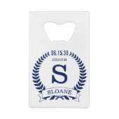 新郎用イニシャル クレジットカード栓抜き (裏面)