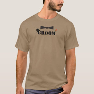 新郎用ボウタイ 赤いバラ Tシャツ